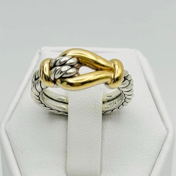 David Yurman Jewelry - David Yurman Thoroughbred Loop Ring with
18K Gold